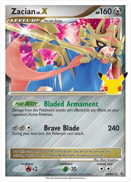 Zacian LV. X - Sword & Shield Promo (SWSH135)